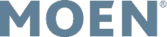 The MOEN PR Campaign that Smartly Positioned the Smart Faucet. Moen logo in bold, blue uppercase letters on a transparent background, representing marketing success for the Moen brand.